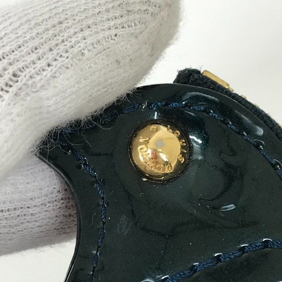 LOUIS VUITTON M91405 Monogram Vernis Pochette Oiseau Wallet Coin Purse Key Ri... - Picture 11 of 14
